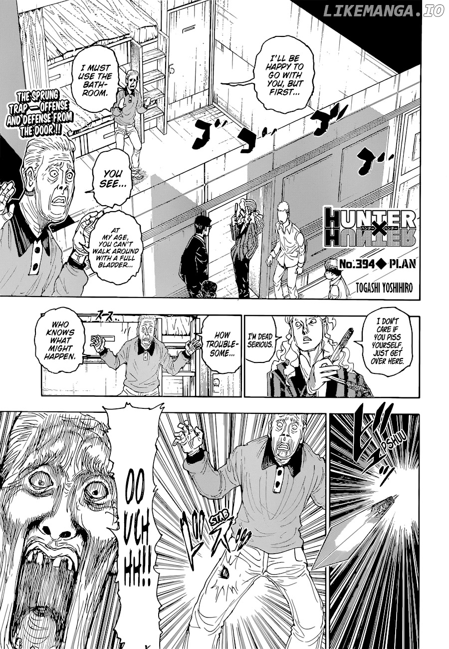 Hunter x Hunter, Chapter 394 image 01
